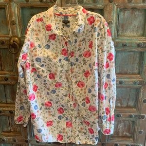 Talbots button down w/ rolled up or long sleeves